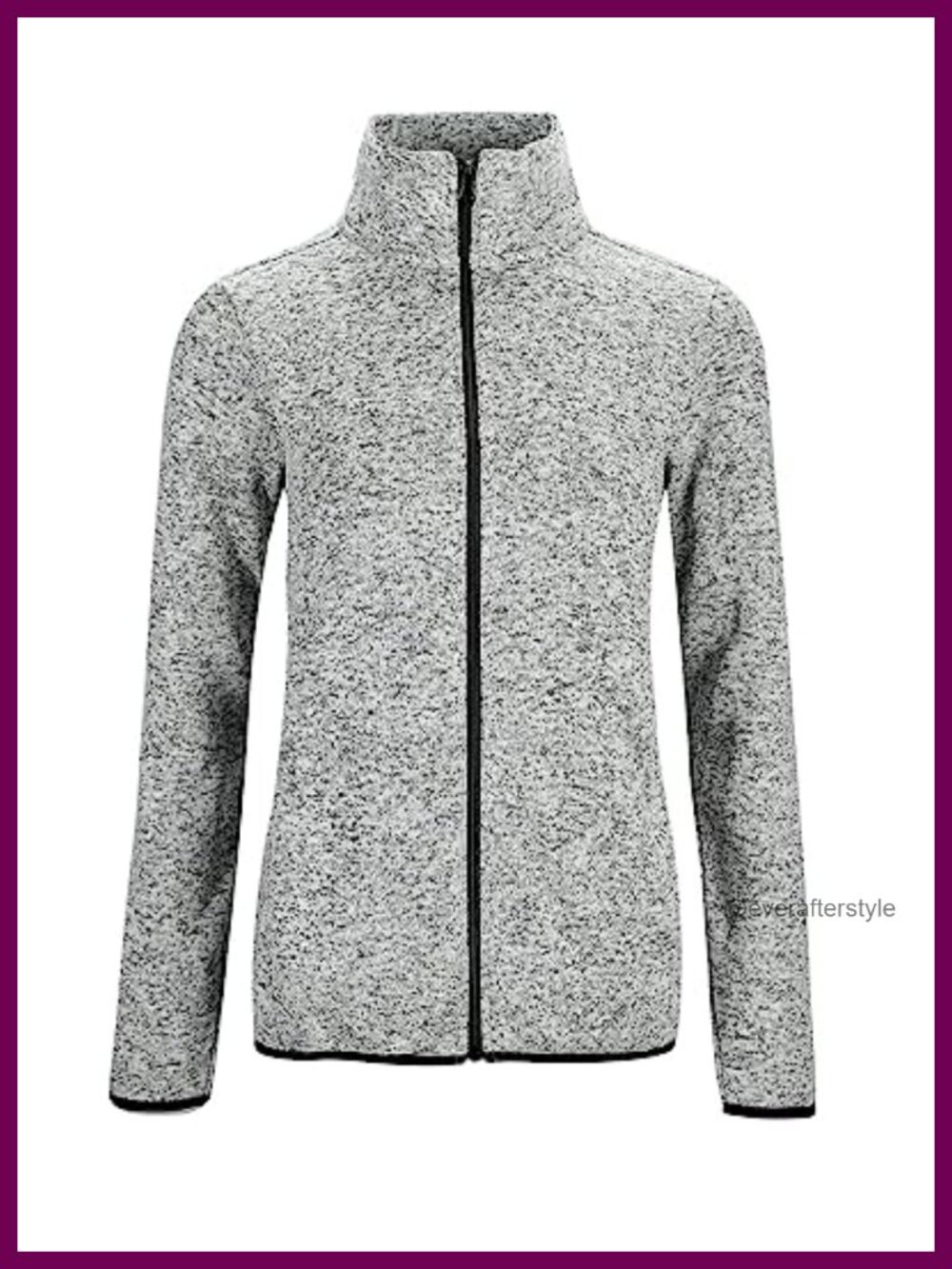 Women's Long Sleeve Zip Up Fleece Jacket with Pockets